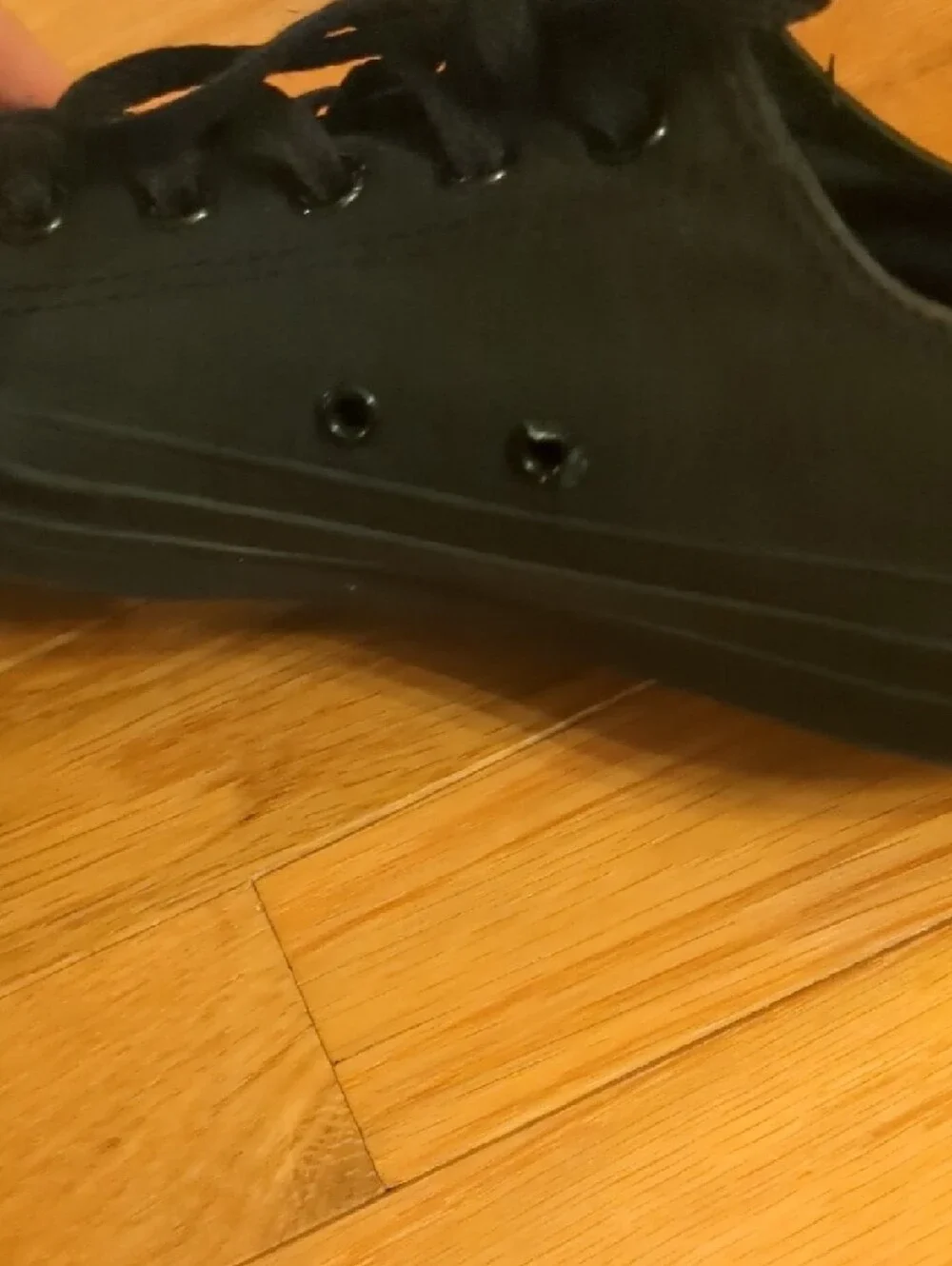 Converse Low Top Sneakers in Solid Black - Picture 11 of 12